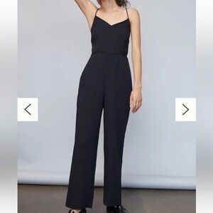 Anthropologie Black Wide leg Jumpsuit